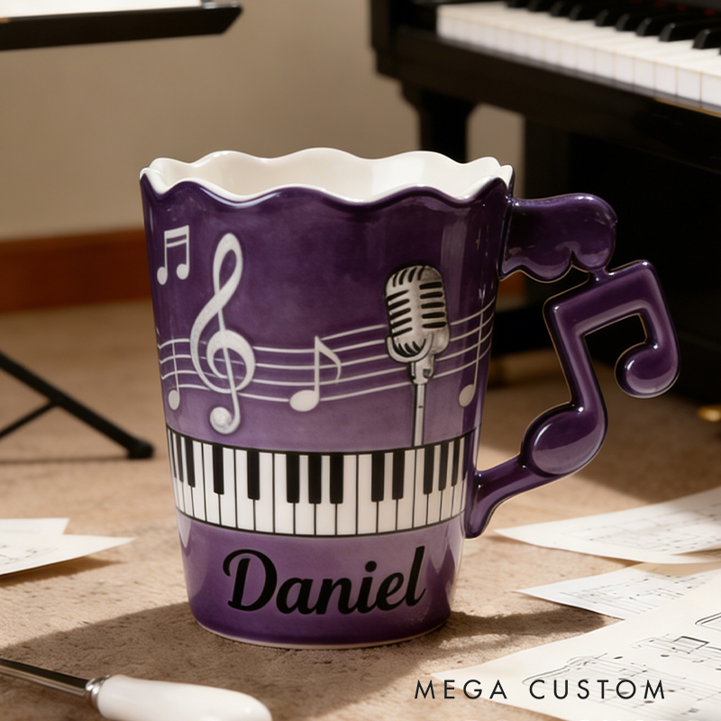 Personalized Musical Instrument Coffee Mug Enjoy Your Favorite Beverage While Showcasing Your Passion