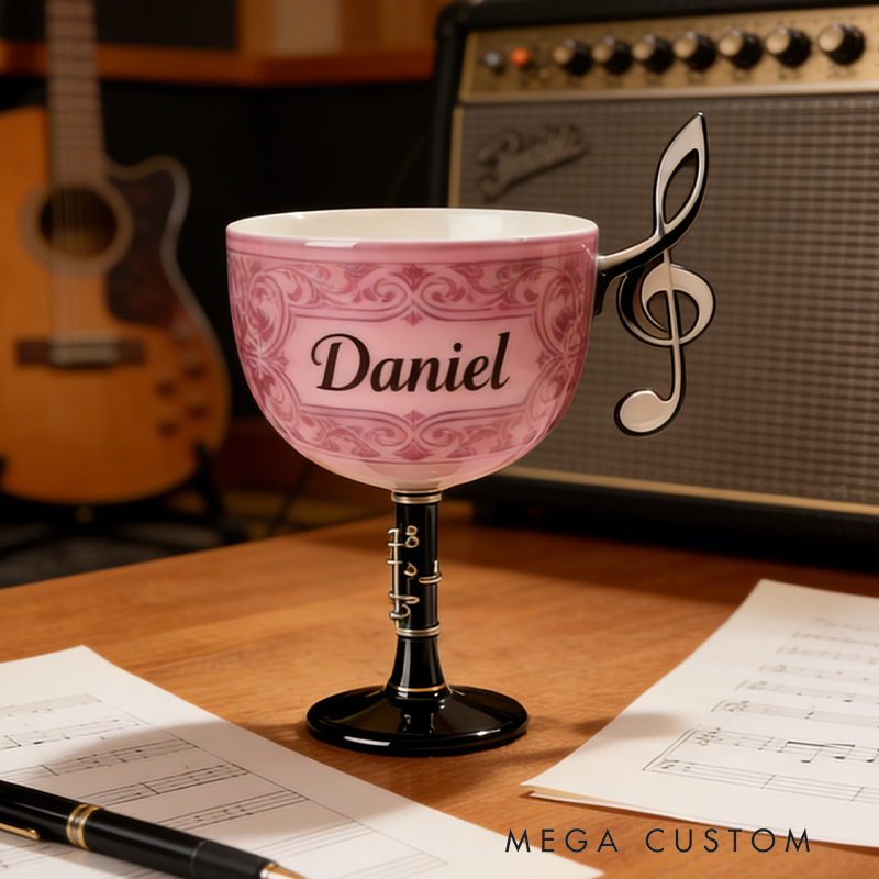 Personalized Music Lover's Tumbler Every Sip of Coffee Conveys a Passion for Music