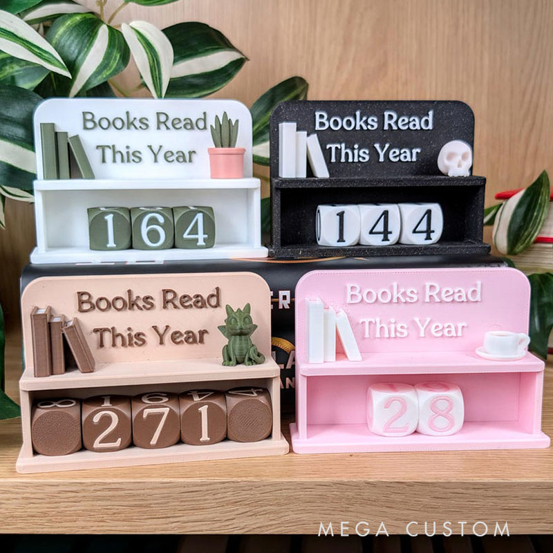 Book Counter Books Read This Year Book Lover Gift Bookshelf Decor Book Club Gifts Bookish Library Decor Bookworm Reading Challenge