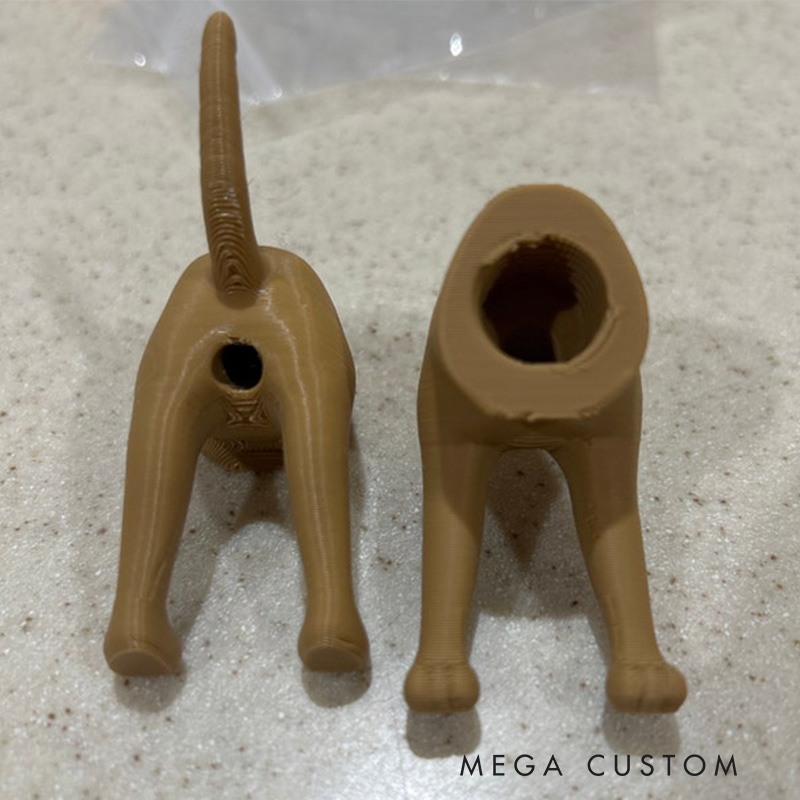 Pooping Dog Butt Toothpaste Topper 3D Printed Funny Gag Gift for Dog Lovers