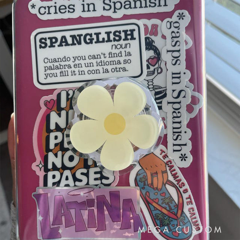 Yellow Daisy Magnetic Kindle Grip Flower MagSafe Kindle Grip Magnetic Kindle Holder Kindle Accessories Bookish Gifts for Her