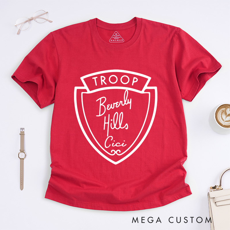 Personalized Troop Beverly Hills T-Shirt Breast Cancer Awareness Gift