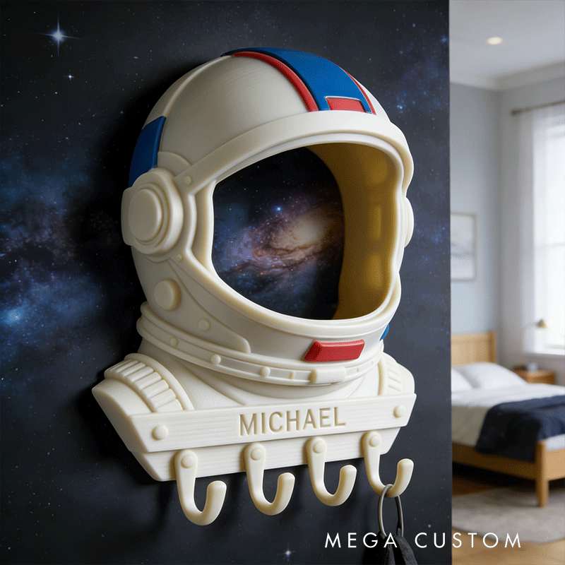 Personalized Helmet HookWall Hooks Custom Name Key Holders Unique and Funny Gifts