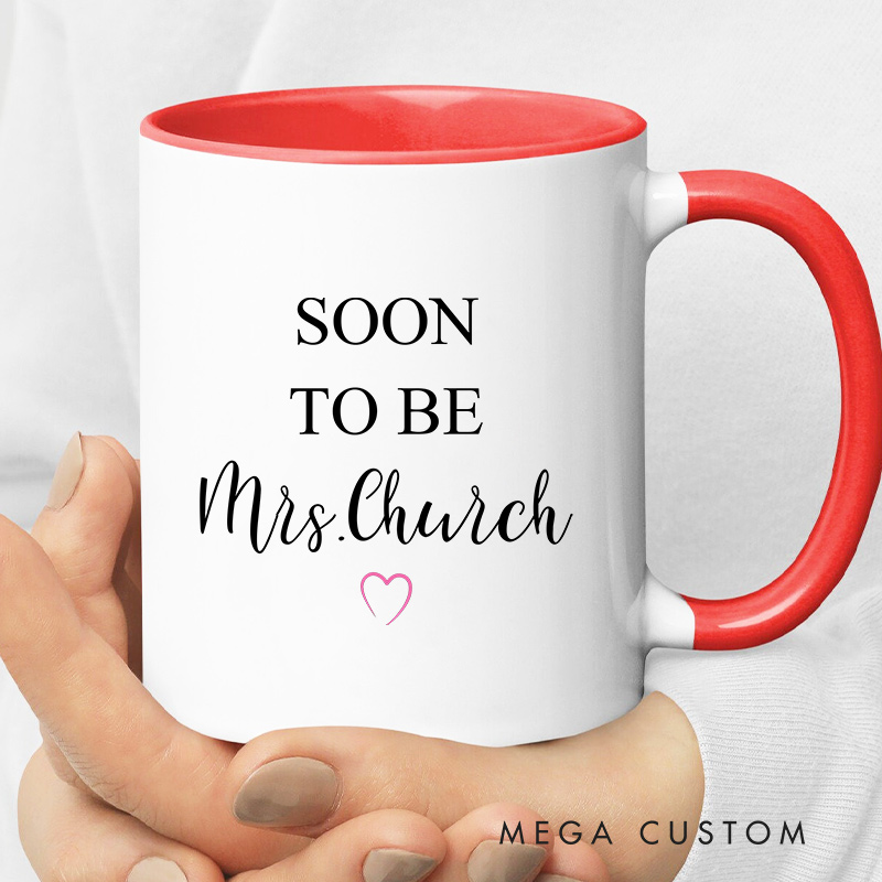 Personalized SOON TO BE Married Couple Mug Wedding Coffee Cup for Her Him Groom Bride Ceramic Mug for Couple Newlyweds