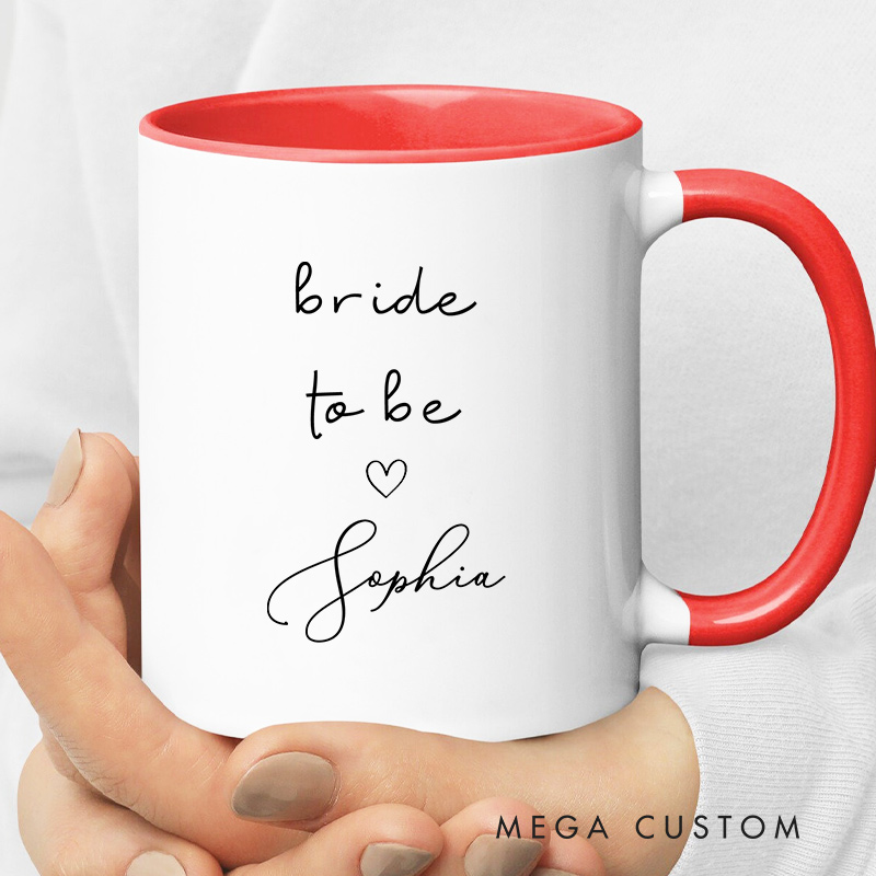 Personalized Groom Bride To Be Mug Wedding Gift Mug for Bride Groom Couple Gift for Her Him Newlywed Present Ceramic Mug