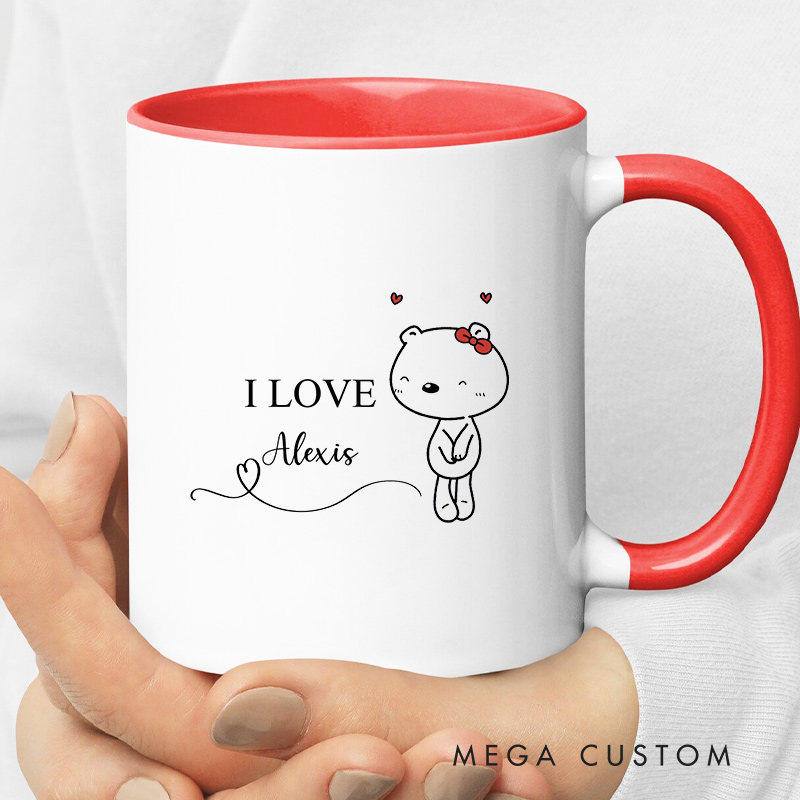 Personalized I Love You Couple Mug Couple Coffee Mug for Her Him Coffee Cup for Boyfriend Girlfriend Husband Wife Gift Mug
