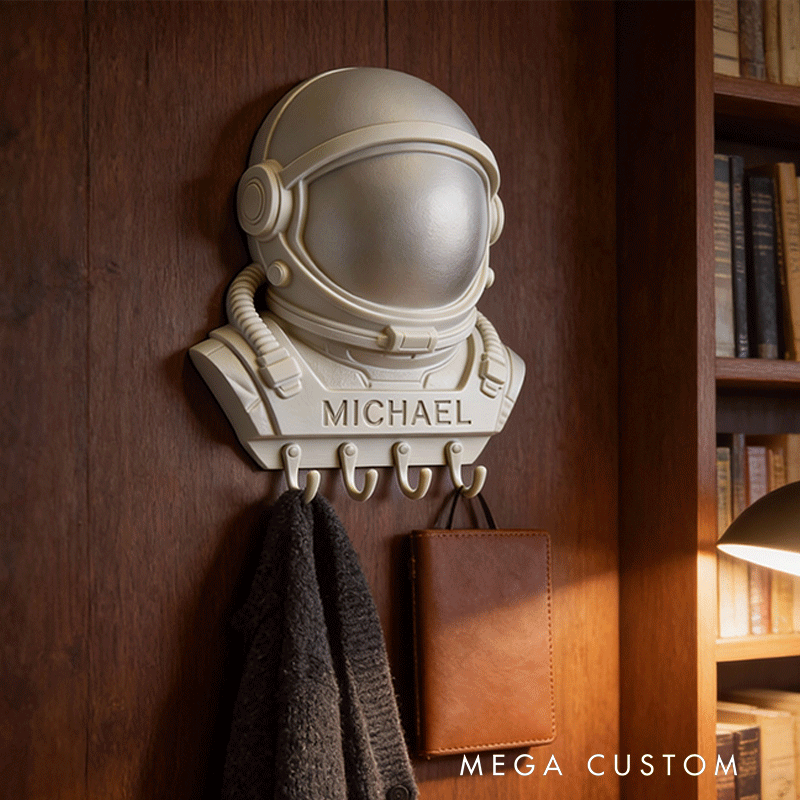 Personalized Helmet HookWall Hooks Custom Name Key Holders Unique and Funny Gifts