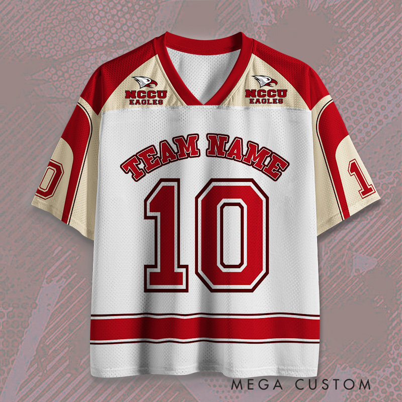 Personalized Custom Team Jersey Featuring Red Accents and Custom Name  