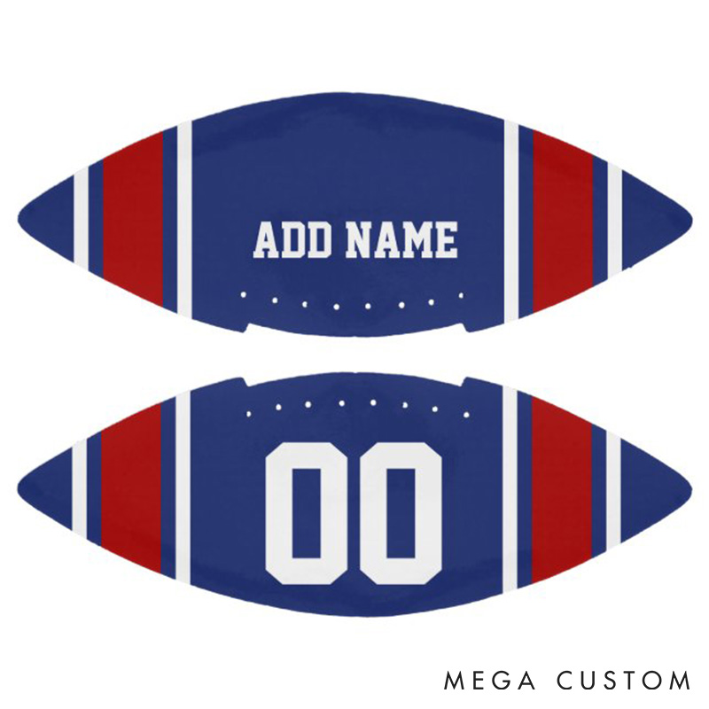 Personalized American Football Team Spirit Keepsake with Custom Team Name and Number