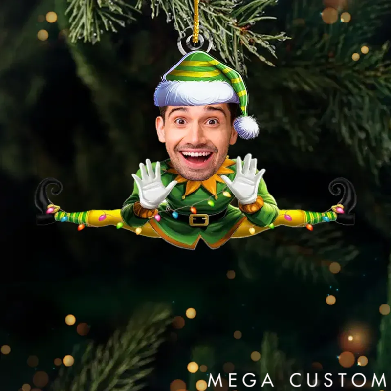 Personalized Christmas Ornament with Photo Acrylic Ornament Personalized Christmas Gifts for Family