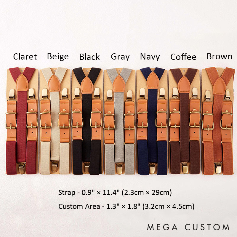 Personalized Leather Suspenders Custom Groomsman Wedding Gift Suspenders Bachelor Party Favors Suspenders Best Man Gift Groom Gift Suspenders