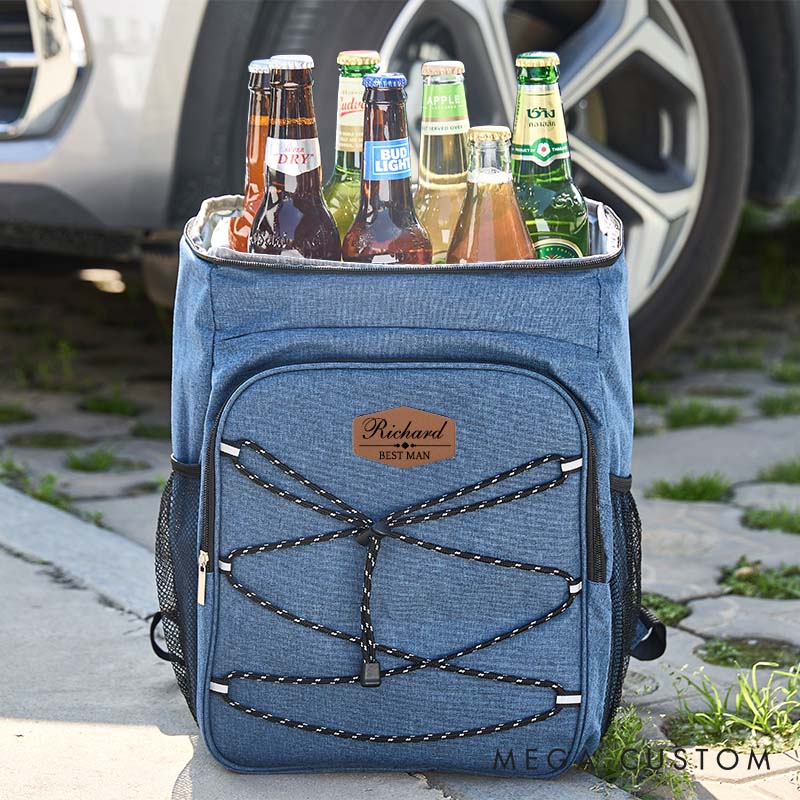 Personalized Groomsmen Cooler Bag Custom Men's Cooler Bag Groomsmen Gifts Beer Can Cooler Backpack Bachelor Party Gift Best Man Gift