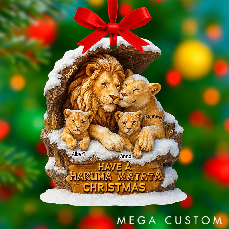 Personalized Majestic Family Christmas Ornament, Personalized Gifts For Family