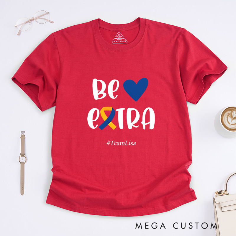 Personalized T21 Down Syndrome Awareness World Down Syndrome Day T-Shirt