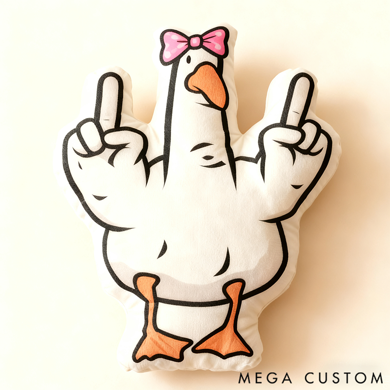 Personalized 3D Print Family Fun Gesture Pillow Is It a Goose or Duck? Maybe It's Seagulls