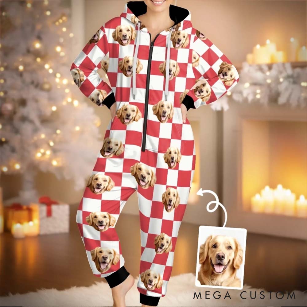 Personalized Pet Lover too Glam to Give a Woof Adult Onesie