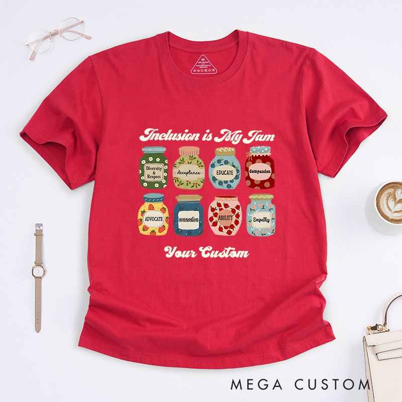 Personalized Inclusion Is My Jam Special Education Autism Awareness T-Shirt