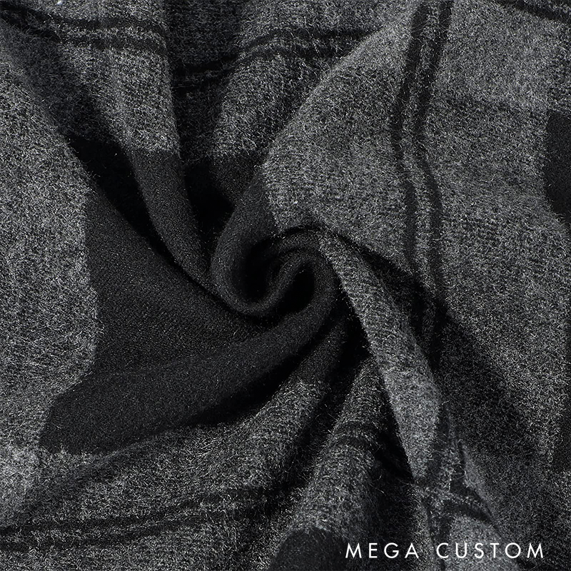 Personalised Name Embroidered Scarf for Men Custom Monogram Scarf Winter Long Scarves Gifts for Boyfriend