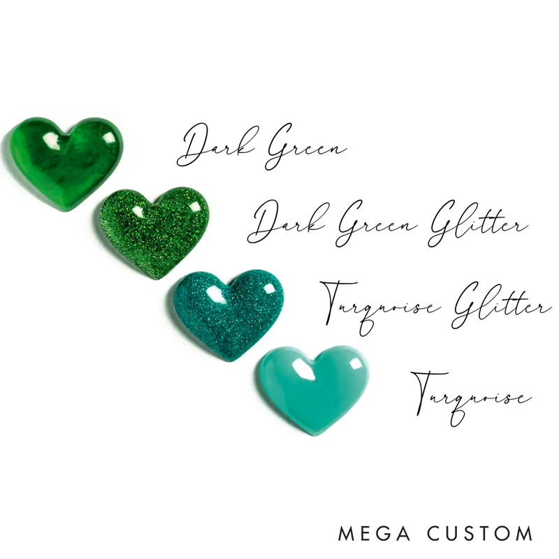 Handmade Resin Glitter Pocket Hug Heart Tiny Token Gift with Poem Card Keepsake Friendship Gift Party Favour Stocking Filler