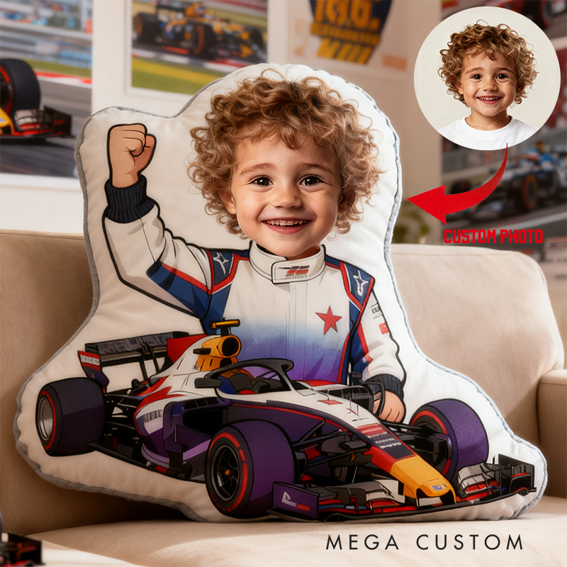Personalized Racer Pillow Graphic 3D Print Custom Photo Cushion Gift for Racers and Racing Lovers