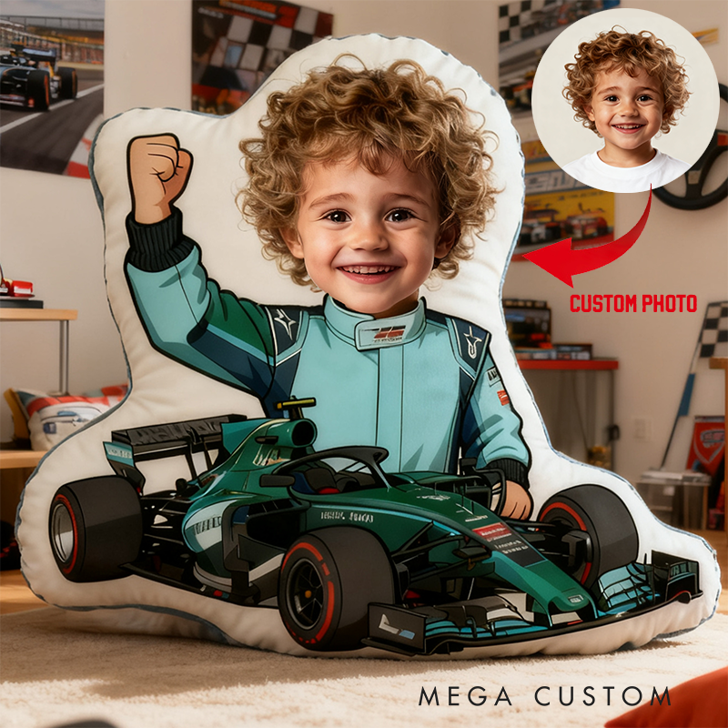 Personalized Racer Pillow Graphic 3D Print Custom Photo Cushion Gift for Racers and Racing Lovers
