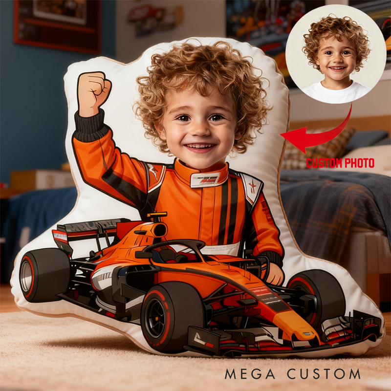 Personalized Racer Pillow Graphic 3D Print Custom Photo Cushion Gift for Racers and Racing Lovers