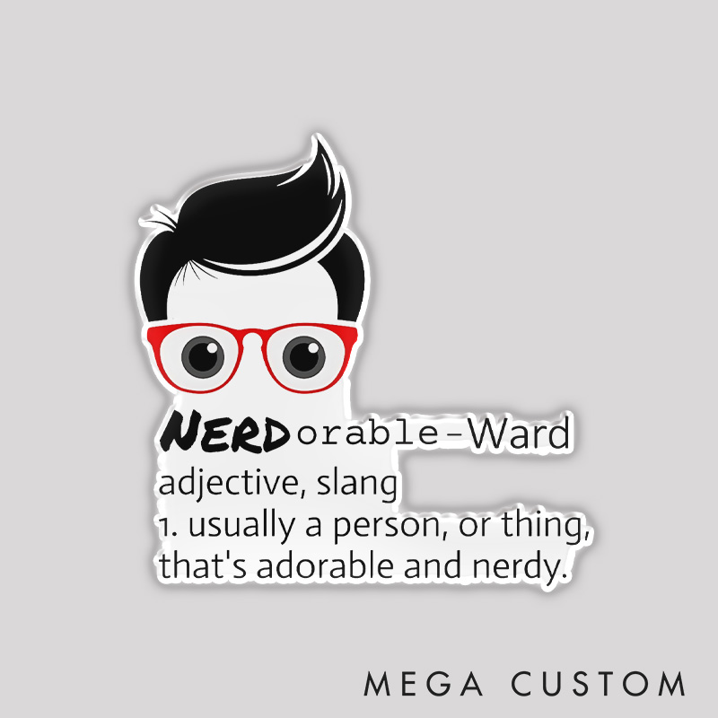 Personalized Nerdorable Refrigerator Magnets The Perfect Blend Of Cute and Geeky Magnets Gift for Nerd Geek 