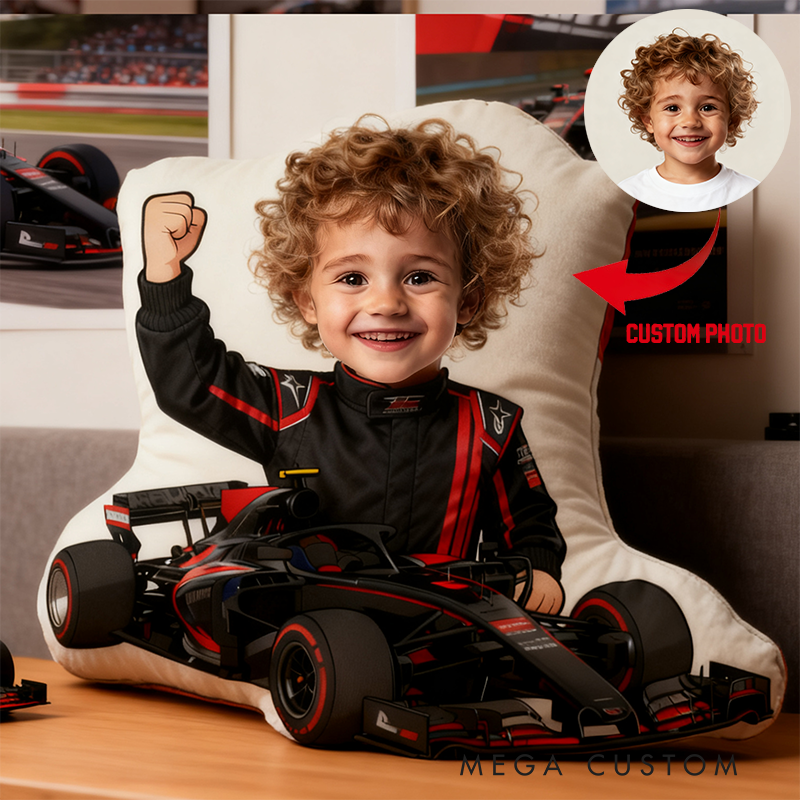 Personalized Racer Pillow Graphic 3D Print Custom Photo Cushion Gift for Racers and Racing Lovers