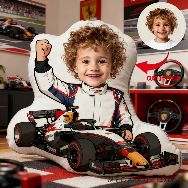Personalized Racer Pillow Graphic 3D Print Custom Photo Cushion Gift for Racers and Racing Lovers