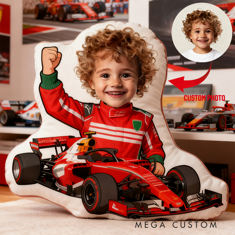 Personalized Racer Pillow Graphic 3D Print Custom Photo Cushion Gift for Racers and Racing Lovers
