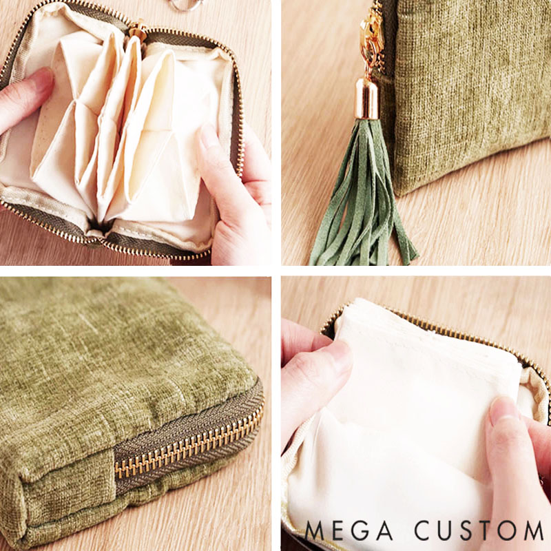 Personalized Travel Jewelry Case Custom Organizer Gift for Women