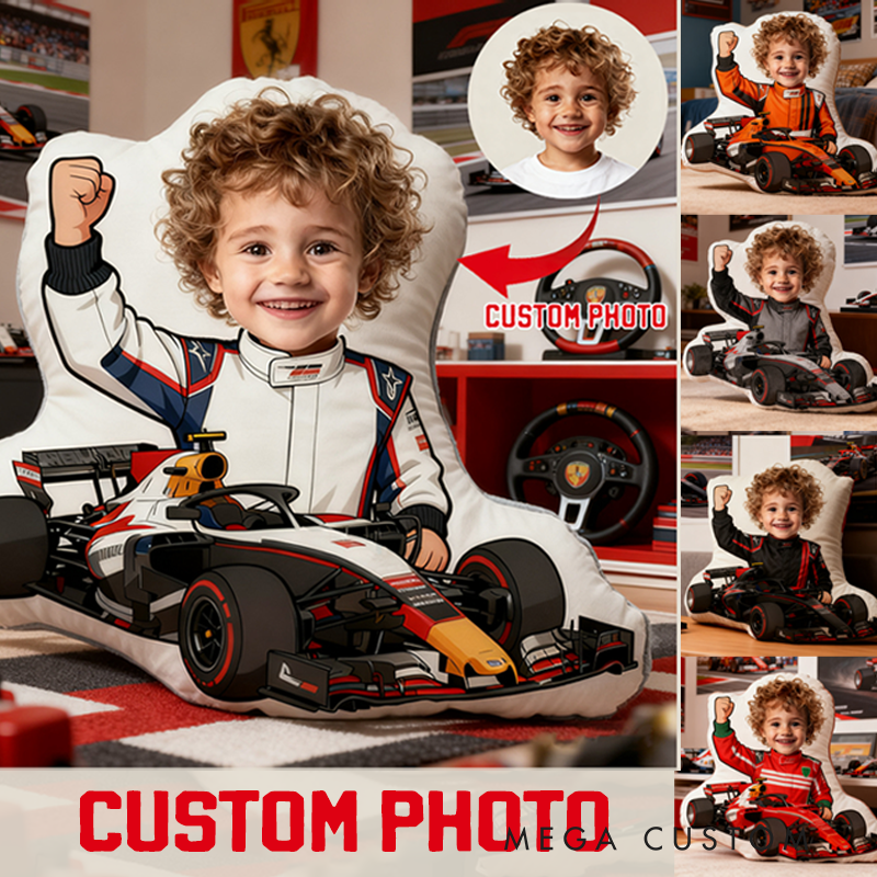 Personalized Racer Pillow Graphic 3D Print Custom Photo Cushion Gift for Racers and Racing Lovers