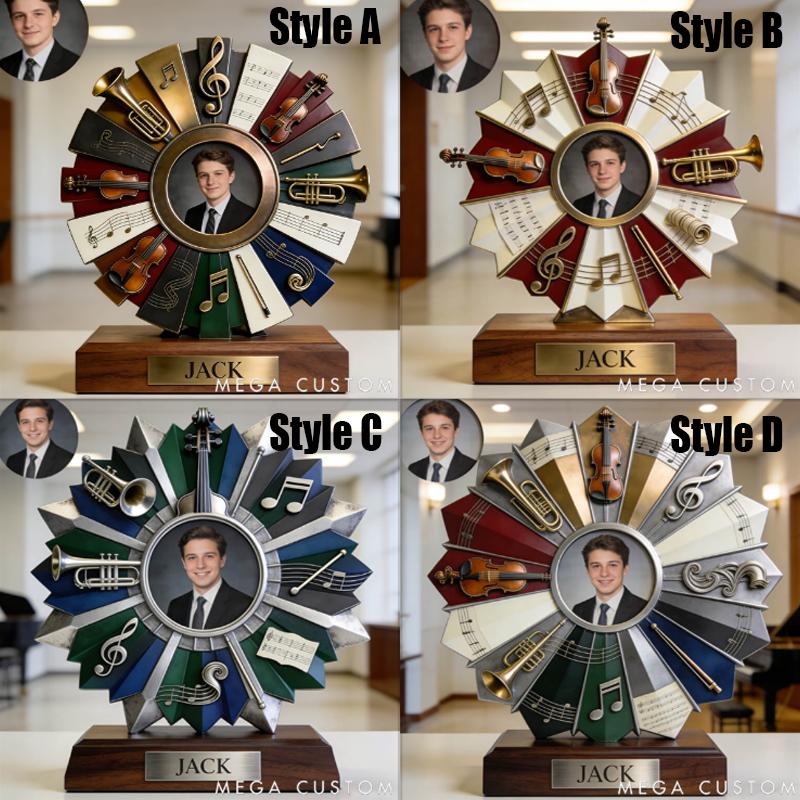 Personalized Symphony Music Award Photo Frame Ornament the Perfect Gift for Music Lovers