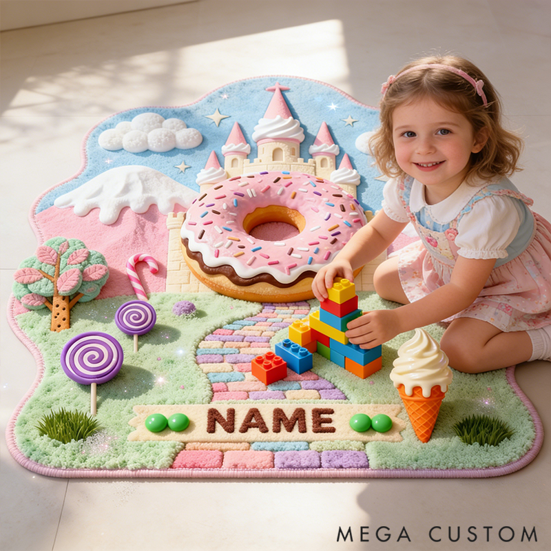 Personalized Candy Castle RugsTransport you to a Dreamlike World