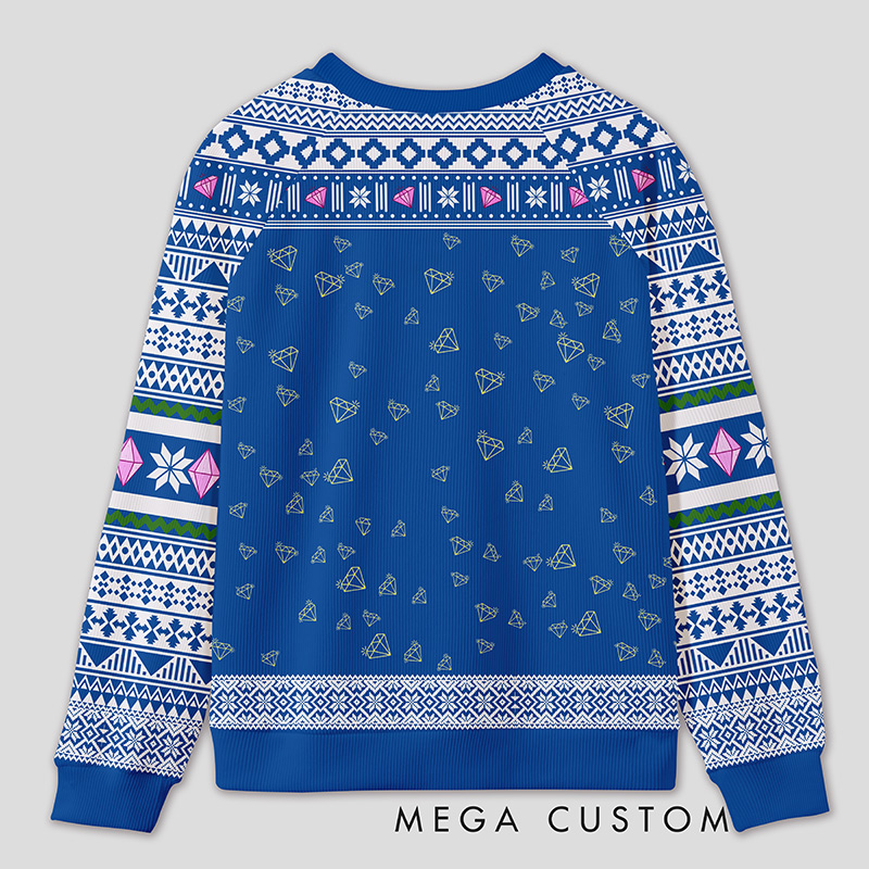 Personalized Accounting Queen Funny Ugly Sweater Office Holiday Party Gift for Finance Divas