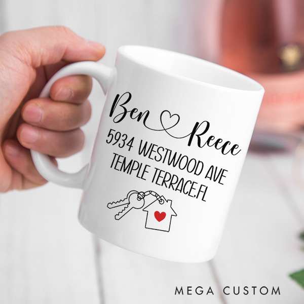 Personalized Housewarming Mug Custom 15oz Coffee Mug Housewarming Gift New Home Gift Moving Away Gift First Home for Couple New Homeowner Gift