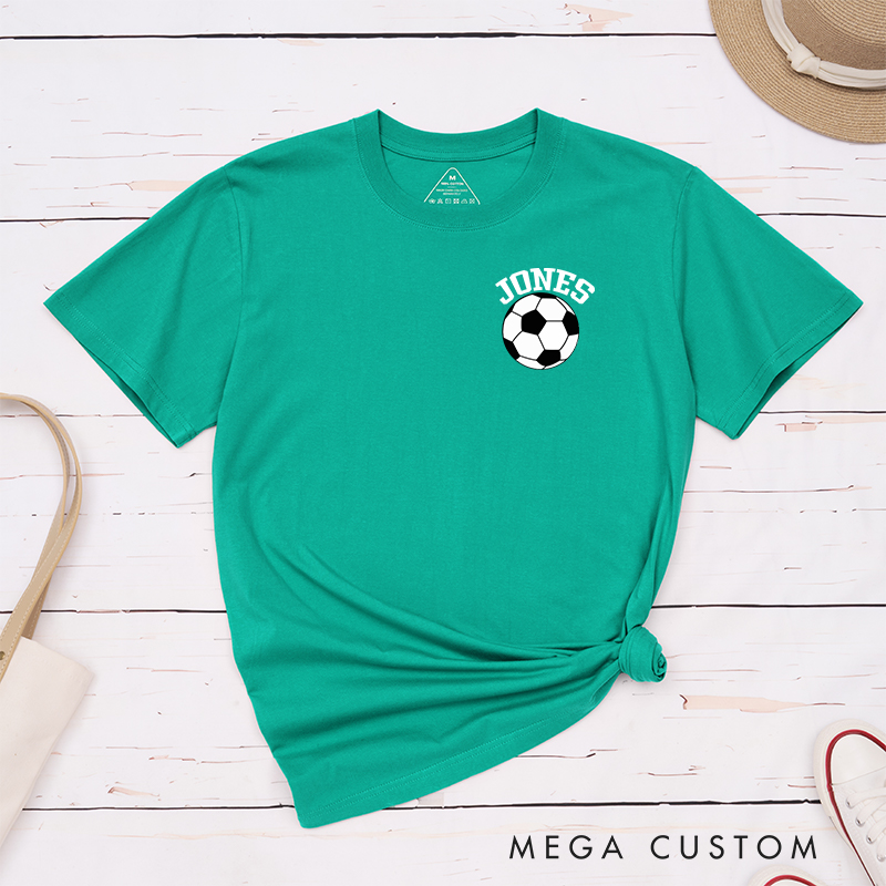 Personalized Classic Soccer Ball T-Shirt with Custom Name