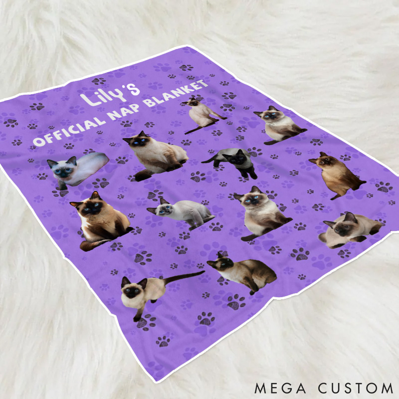 Personalized Pet Lover Custom Photo Official Throw Blanket