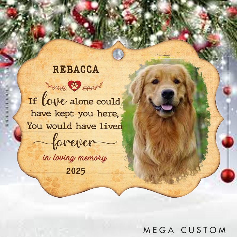 Personalized Pet Lover You were My Favorite Hello and My Hardest Goodbye Ornament