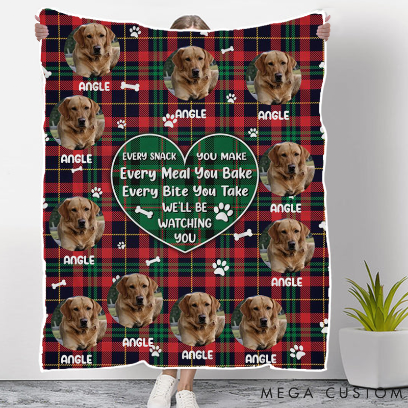 Personalized Pet Lover We'll be Watching You Throw Blanket