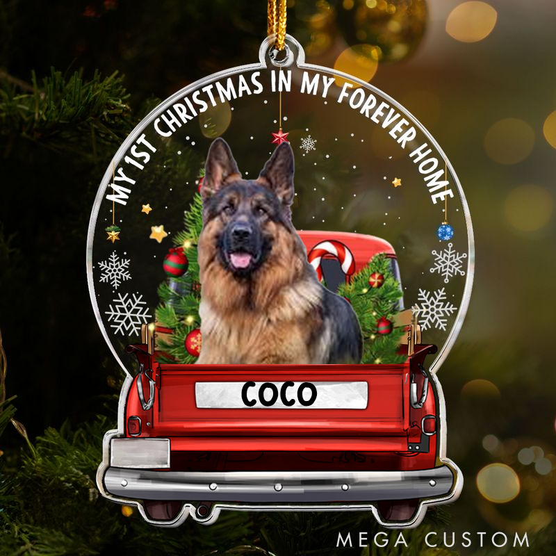 Personalized Pet Lover Christmas in My Forever Home Christmas Ornament