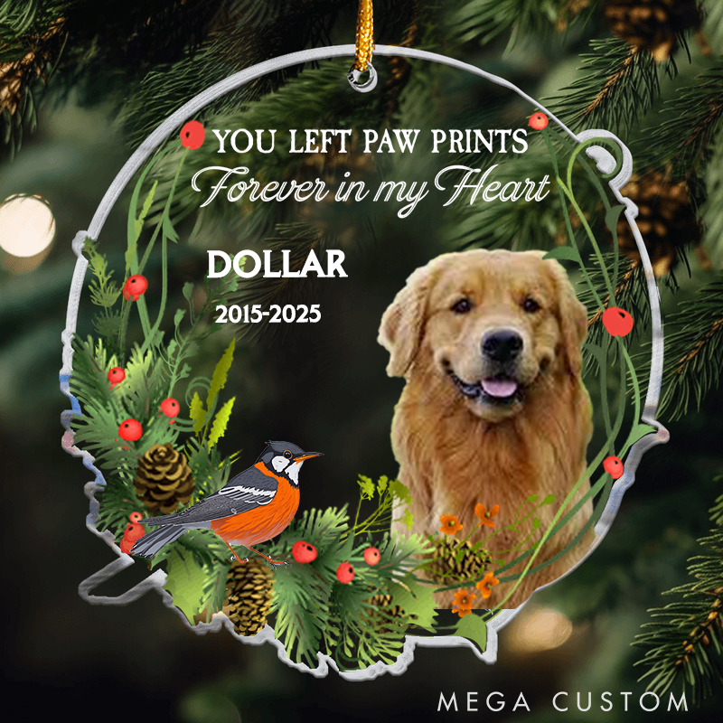Personalized Pet Lover No Longer by My Side but Forever in My Heart Ornament