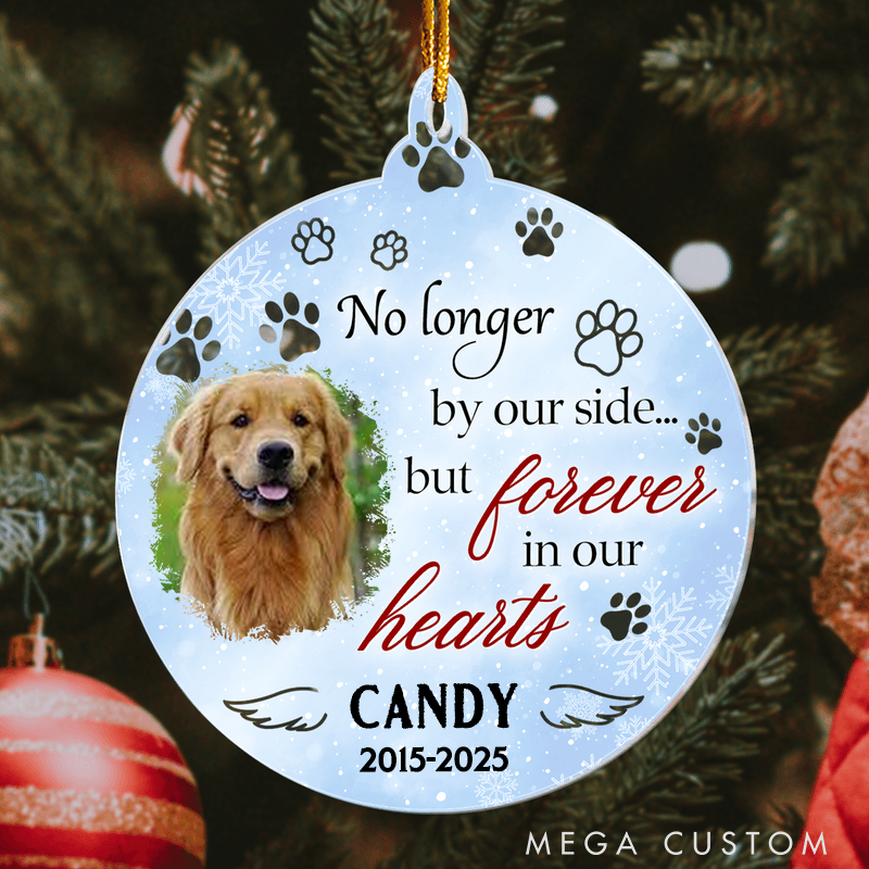 Personalized Pet Lover No Longer by Our Side but Forever in Our Hearts Ornament