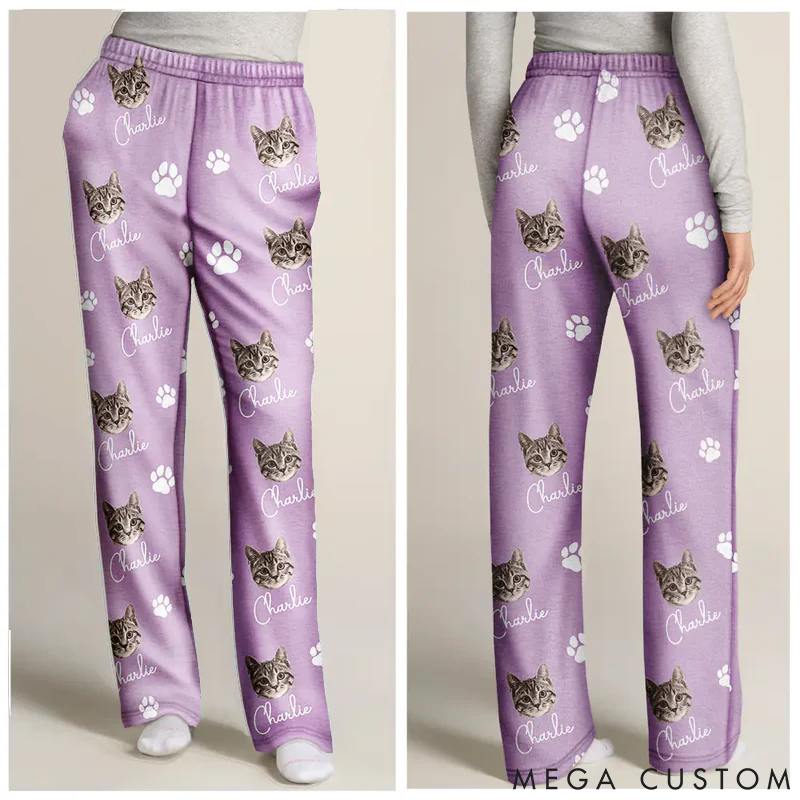 Personalized Dog Lover Custom Photo Funny Dog Face Pajamas