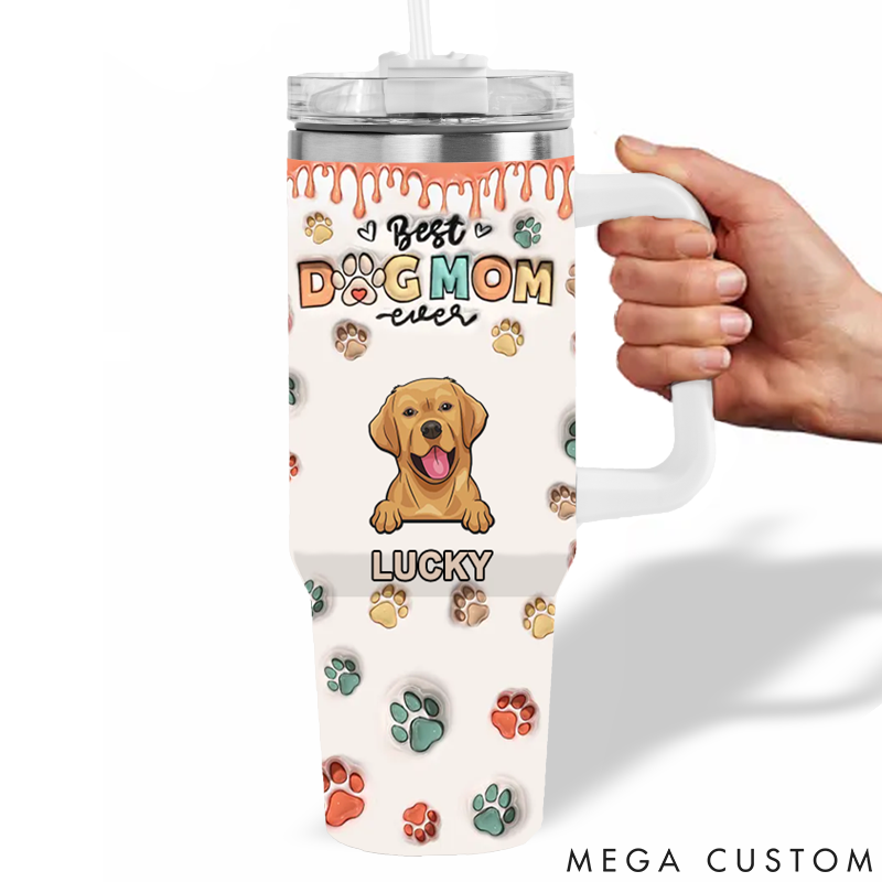 Personalized Dog Lover My Kids have Paws 40oz Tumbler