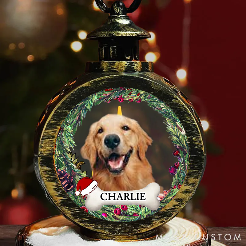 Personalized Pet Lover Your Furry Friend always Lights Up Your Day Christmas Lantern
