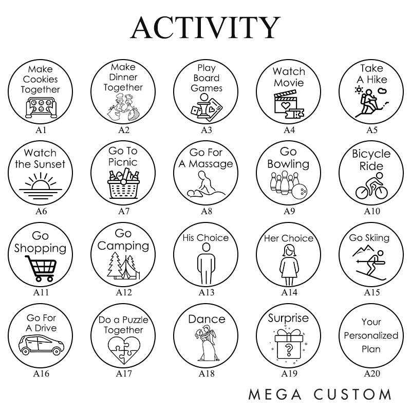 Personalized Couple Couple Date Night Dice Newlyweds Sexy Position Dice Valentine's Day Gift for Husband Wife Boyfriend Girlfriend Date Night Ideas