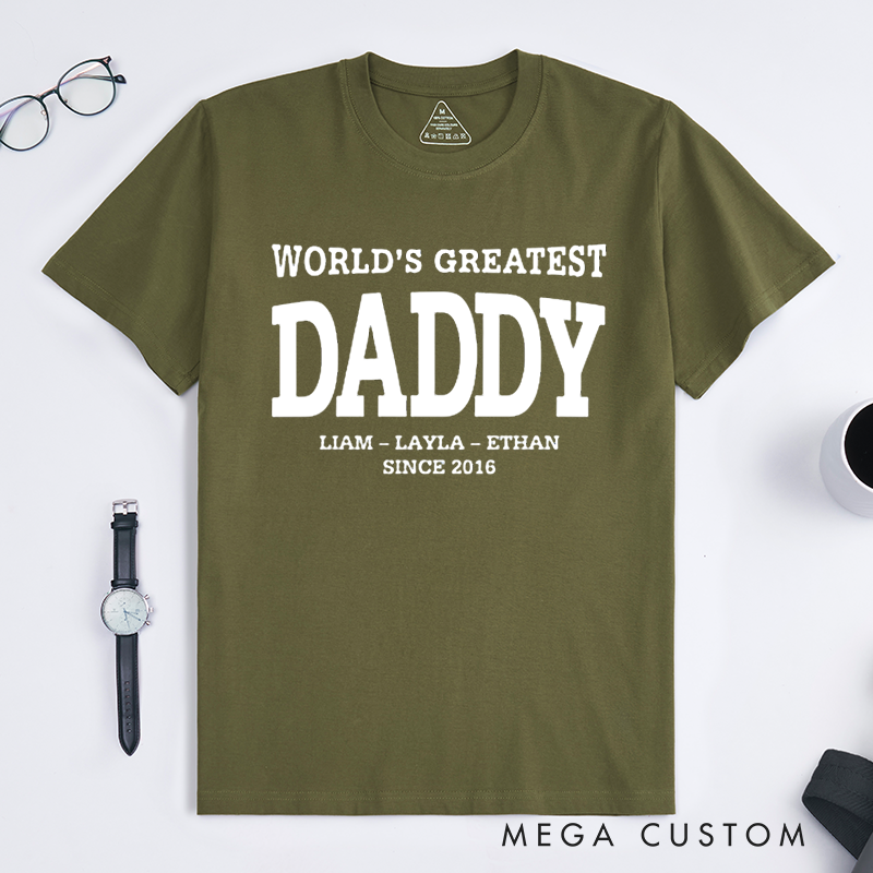 Personalized a Gift World's Greatest Dad Matching Outfit