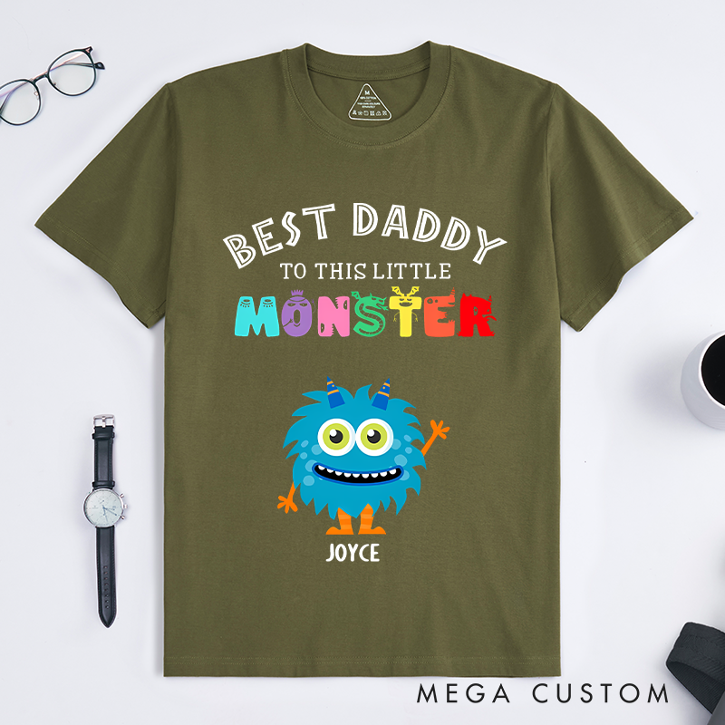Personalized Best Daddy Grandpa to these Little Monsters Classic T-Shirt