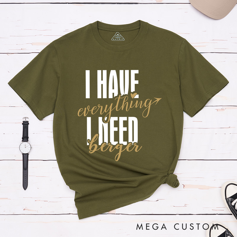 Personalized Couple I Have Everything I Need Arrow Matching T-Shirt Valentine's Day I Am Everything T-Shirt for Husband Wife Boyfriend Girlfriend